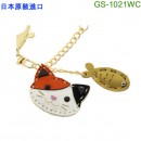 【金響日貨】ETOILE GS-1021WC白貓(日本原裝):::動物造型包包小裝飾,鑰匙圈,掛飾,刷卡或3期